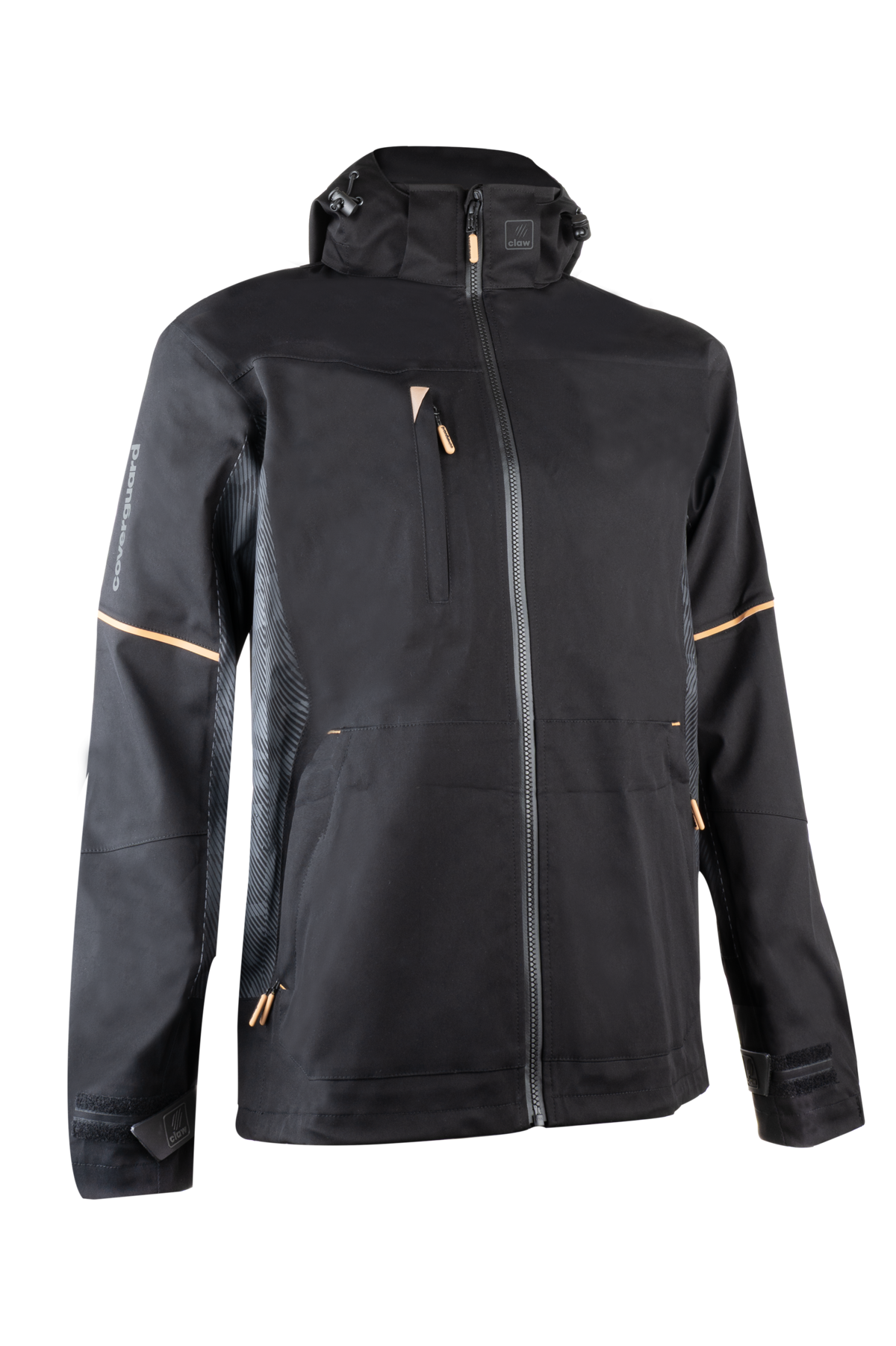 S-CLAW FEKETE/KARAMELL SOFTSHELL KABÁT