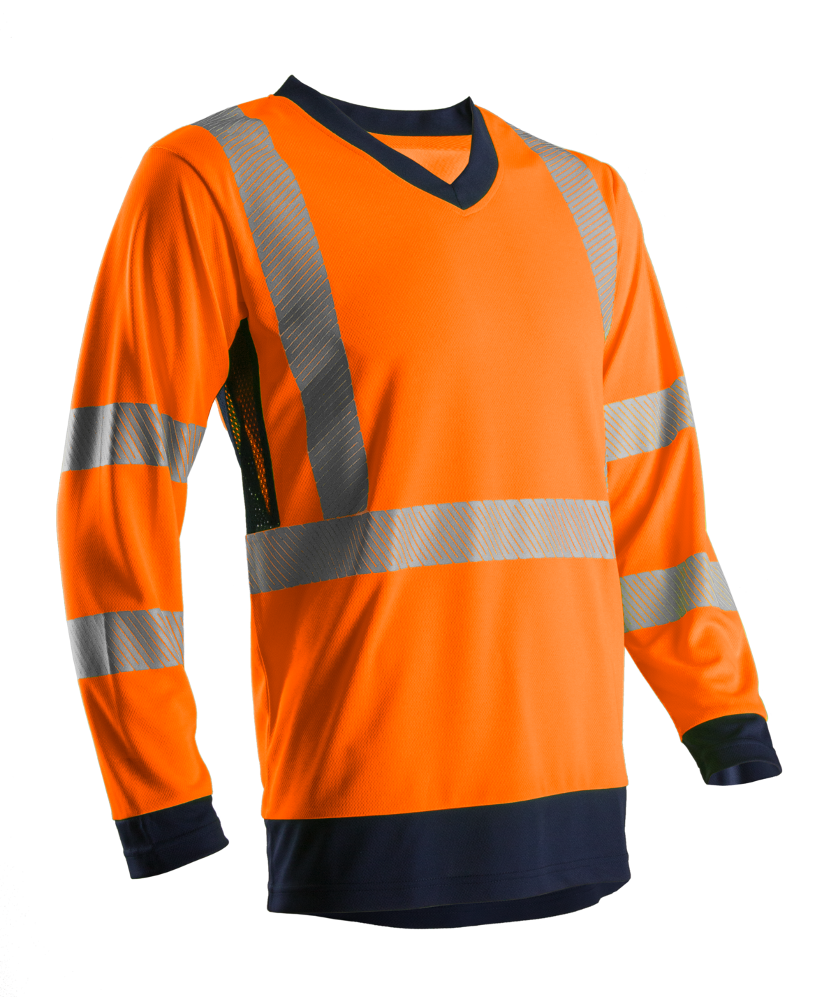 SOMO HI-VIZ NARANCS HOSSZÚ UJJÚ PÓLÓ CO/PES GRS