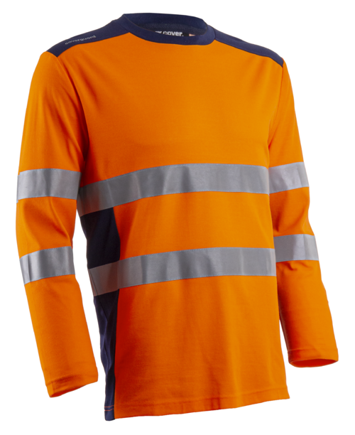 RIKKA HOSSZÚUJJÚ PÓLÓ HI-VIZ NARANCS ÉS KÉK SZÍNBEN