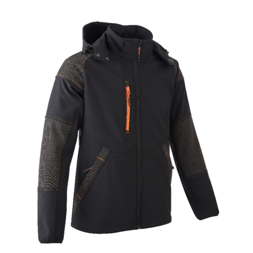 YUKI II – SOFTSHELL DZSEKI FEKETE/NARANCS