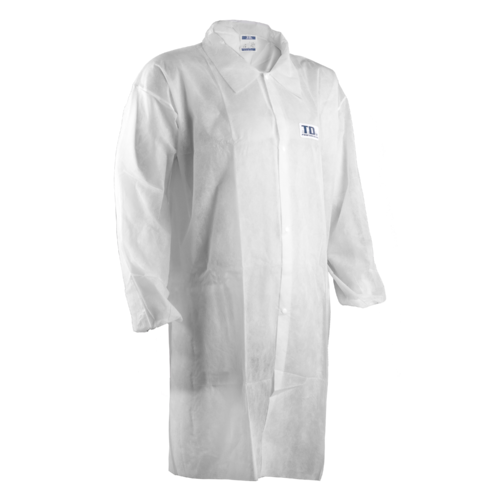 WHITE SPP COAT – SPP POLYPRO FEHÉR KÖPENY ZSEB NÉLKÜL
