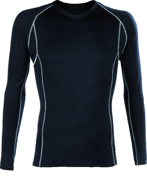 BODY WARMER – BODYWARMER FEKETE JÉGERFELSŐ, HOSSZÚ UJJÚ, RUGALMAS