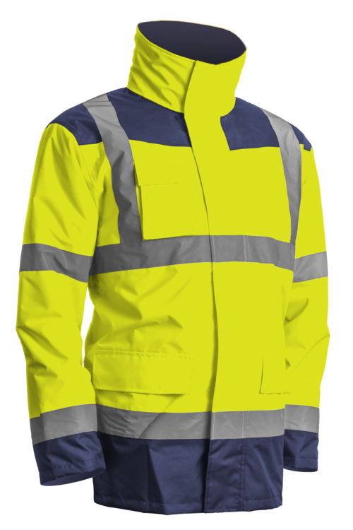 KANATA 4/1 HI-VIZ SÁRGA/KÉK PE KABÁT