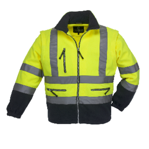 FLUO PULÓVER LEVEHETŐ UJJÚ SÁRGA/KÉK