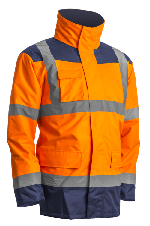 KANATA 4/1 HI-VIZ NARANCS/KÉK PE KABÁT