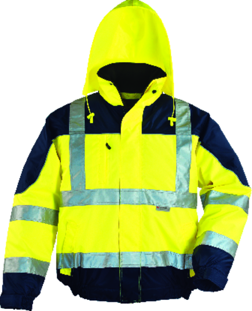 AIRPORT BÉLELT FLUO DZSEKI SÁRGA/KÉK