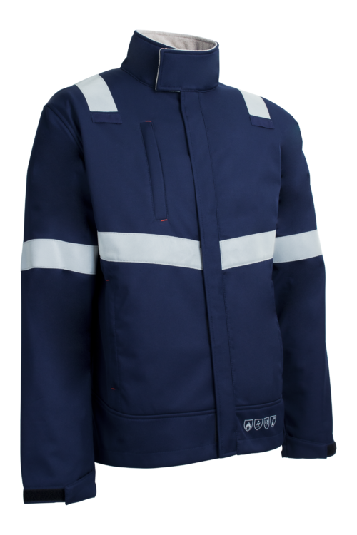 TUISTO SÖTÉTKÉK LÁNGÁLLÓ FR SOFTSHELL DZSEKI