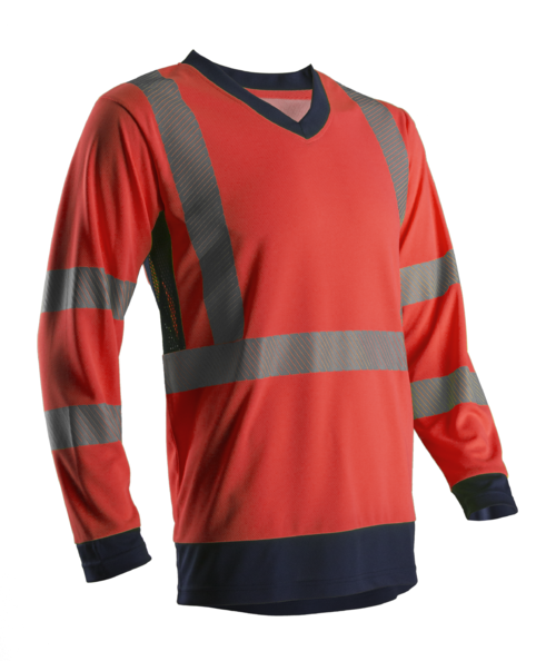 SUNO HI-VIZ PIROS HOSSZÚ UJJÚ PÓLÓ