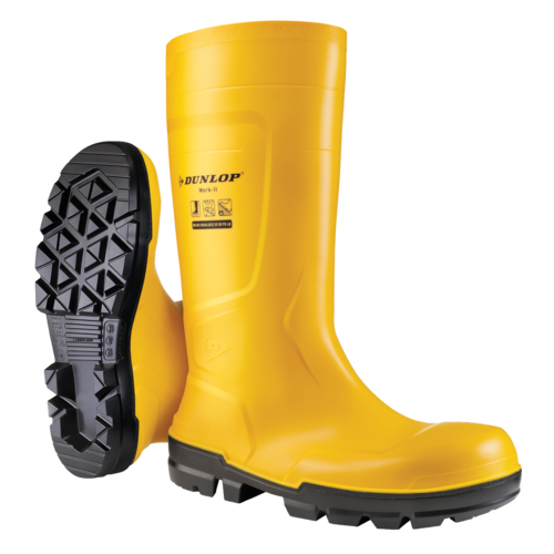 WORK IT – DUNLOP WORKIT SAFETY S5 SÁRGA PVC CSIZMA