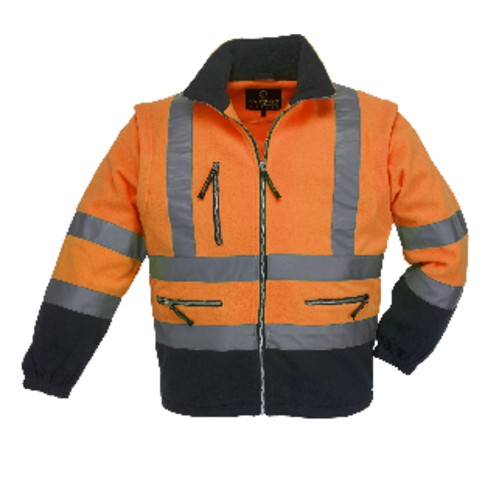 FLUO DZSEKI LEVEHETŐ UJJÚ NARANCS