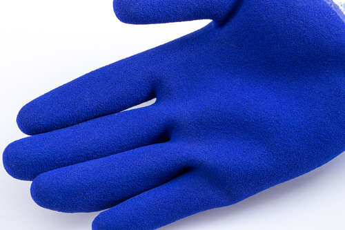 EUROLITE 13L700 – EUROGRIP KESZTYŰ DUPLARÉTEGŰ KÉK LATEX CSB TENYÉRREL