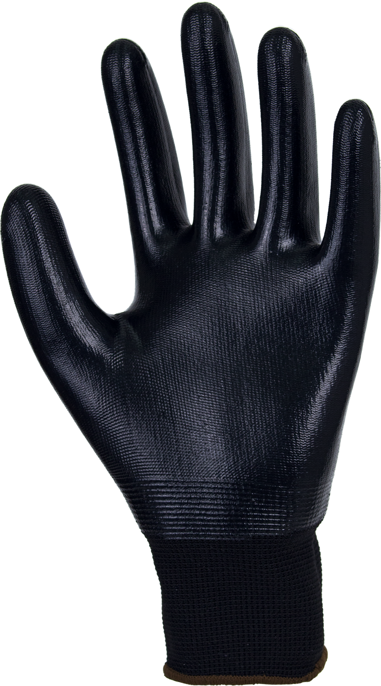 Gants De Protection Manutention Coverguard EUROLITE Nitrile Gris Noir - Pack De 10 - Taille 9 - Idéal Travail Et Usage Alimentaire